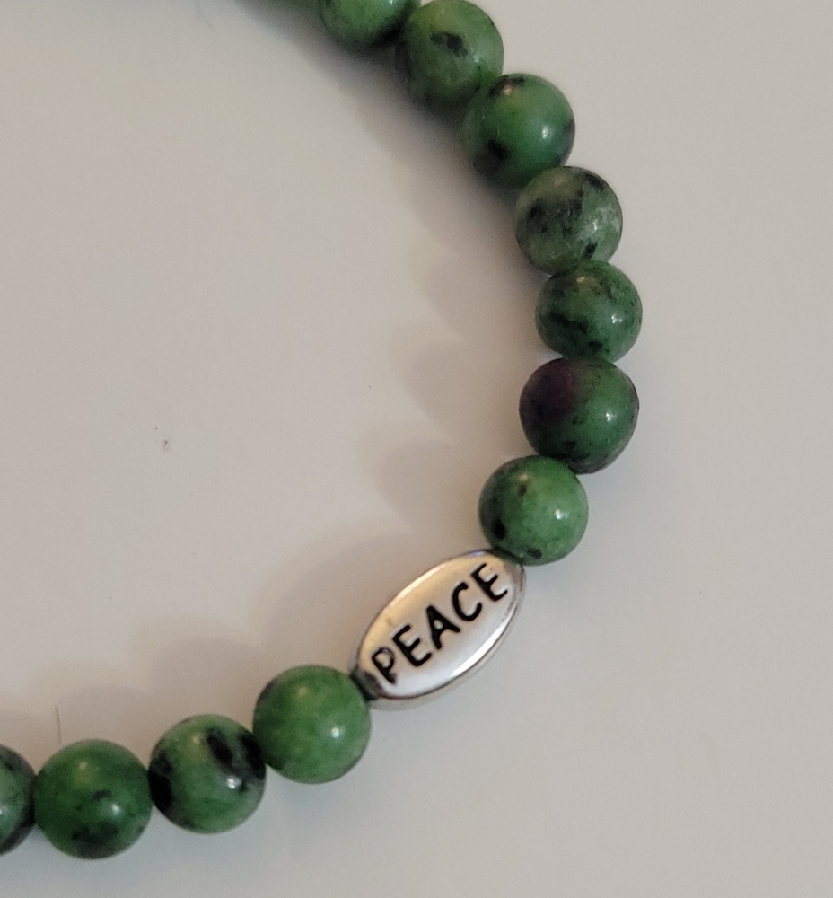 Ruby In Zoisite Good Trouble Bracelet - Picture 4 of 4